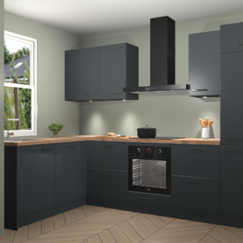 Onyxgrijze keuken Beijing 105863