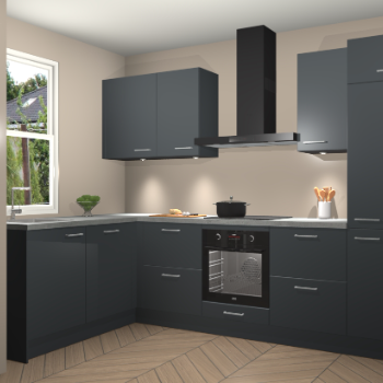 Onyxgrijze keuken Beijing 105880