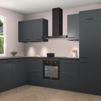 Onyxgrijze keuken Beijing 105970