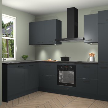 Onyxgrijze keuken Beijing 105971