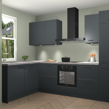 Onyxgrijze keuken Beijing 104956