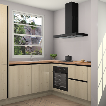 Vuren greeploze  keuken Harbin 106137