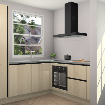 Vuren greeploze  keuken Harbin 106155