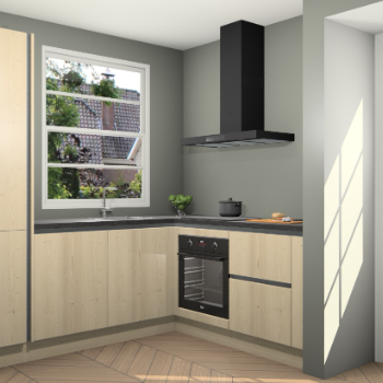 Vuren greeploze  keuken Harbin 106158