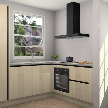 Vuren greeploze  keuken Harbin 106166