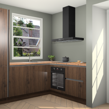 Noten greeploze  keuken Harbin 48836