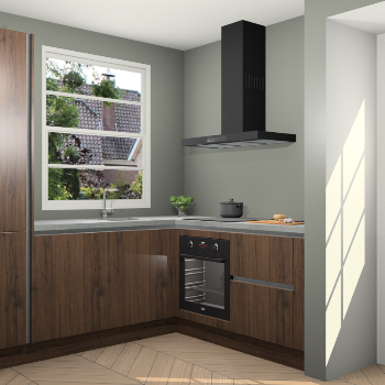 Noten greeploze  keuken Harbin 105782