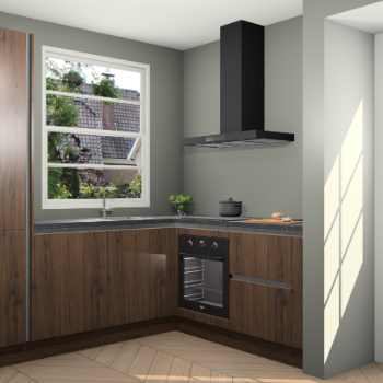 Noten greeploze  keuken Harbin 105913