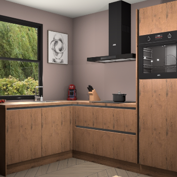 Astoria Eiken greeploze keuken Kinshasa 103583