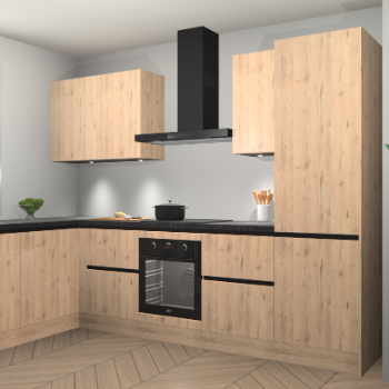Madera Natuur greeploze keuken Beijing 106203