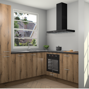 Goud Eiken keuken Harbin 106352