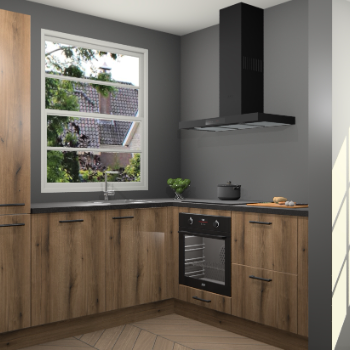 Goud Eiken keuken Harbin 106354