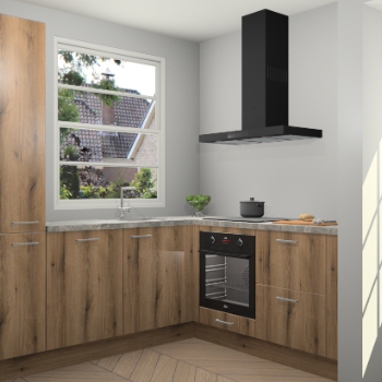 Goud Eiken keuken Harbin 106364