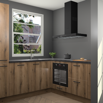 Goud Eiken keuken Harbin 106384