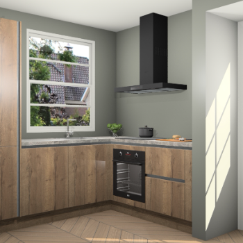 Chocolade Eiken greeploze  keuken Harbin 106518