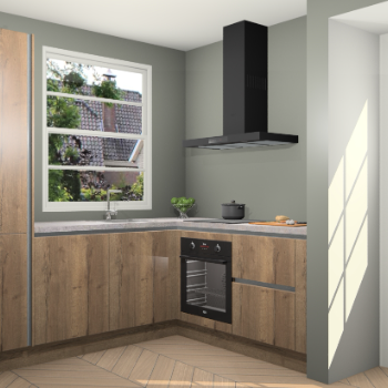 Chocolade Eiken greeploze  keuken Harbin 106524