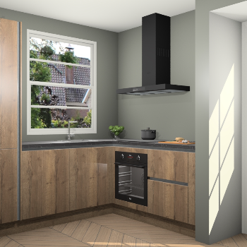 Chocolade Eiken greeploze  keuken Harbin 106530