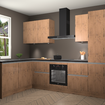 Astoria Eiken greeploze keuken Beijing 106358