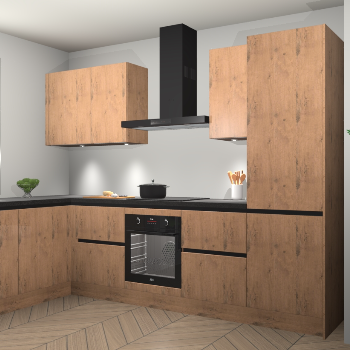 Astoria Eiken greeploze keuken Beijing 106361