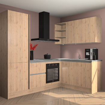 Madera Natuur greeploze keuken Pilsen 105495