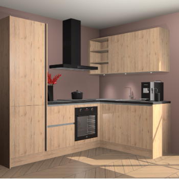 Madera Natuur greeploze keuken Pilsen 105519