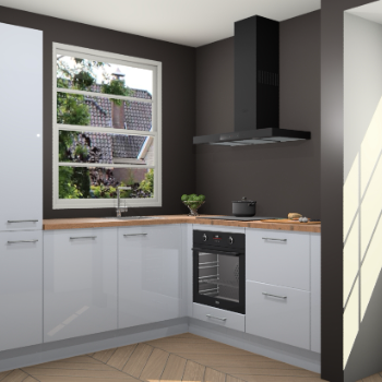 Sneeuwwitte hoogglans  keuken Harbin 106617