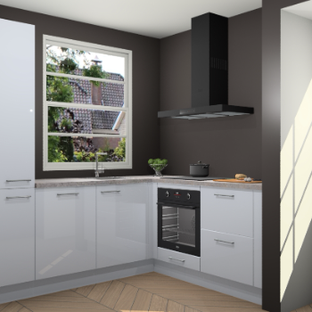 Sneeuwwitte hoogglans  keuken Harbin 106666