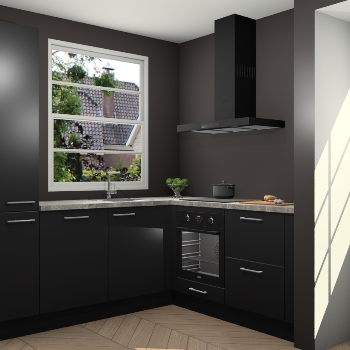 Zwarte  keuken Harbin 107231