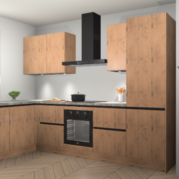 Astoria Eiken greeploze keuken Beijing 106399