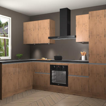 Astoria Eiken greeploze keuken Beijing 106422