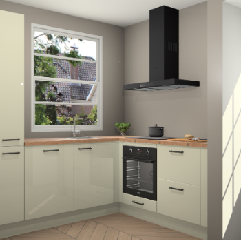 Magnolia hoogglans  keuken Harbin 106865