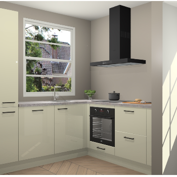 Magnolia hoogglans  keuken Harbin 106889