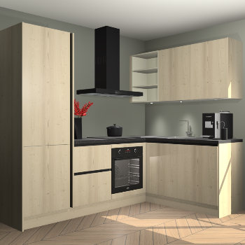 Vuren greeploze keuken Pilsen 105715