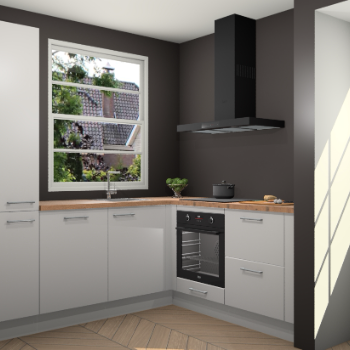 Zijdegrijze keuken Harbin 107001