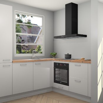 Zijdegrijze keuken Harbin 107002