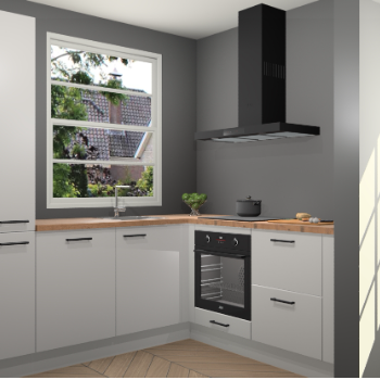 Zijdegrijze keuken Harbin 107004