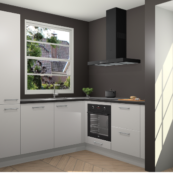 Zijdegrijze keuken Harbin 107071