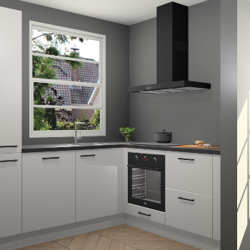 Zijdegrijze keuken Harbin 107092