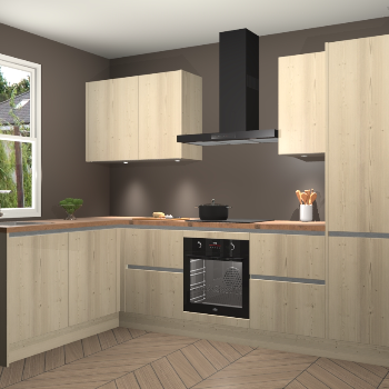 Vuren greeploze keuken Beijing 107054