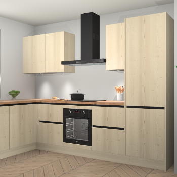 Vuren greeploze keuken Beijing 107057