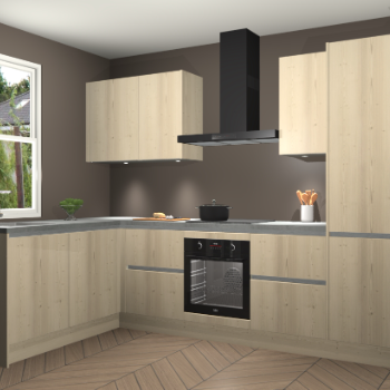 Vuren greeploze keuken Beijing 107103