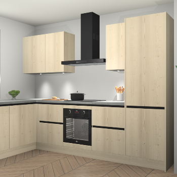 Vuren greeploze keuken Beijing 107106