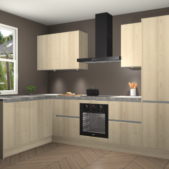 Vuren greeploze keuken Beijing 107173