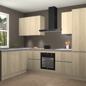 Vuren greeploze keuken Beijing 107187