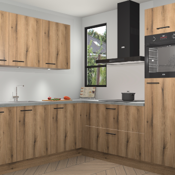 Goud Eiken keuken Johannesburg 105301