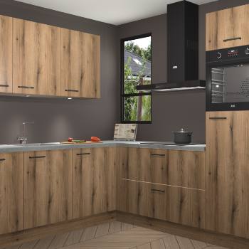 Goud Eiken keuken Johannesburg 105302