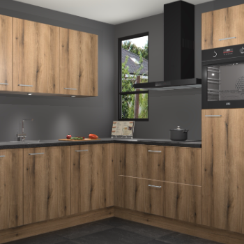 Goud Eiken keuken Johannesburg 105334