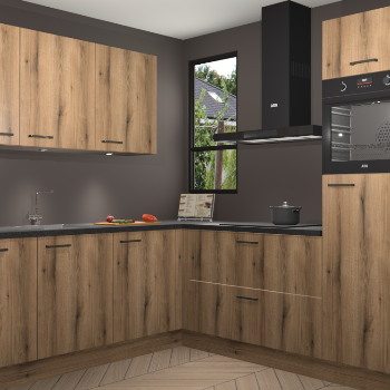 Goud Eiken keuken Johannesburg 105338