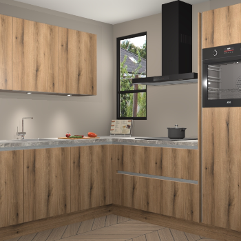 Goud Eiken keuken Johannesburg 105355