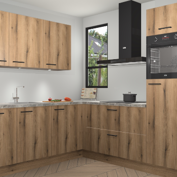 Goud Eiken keuken Johannesburg 105357